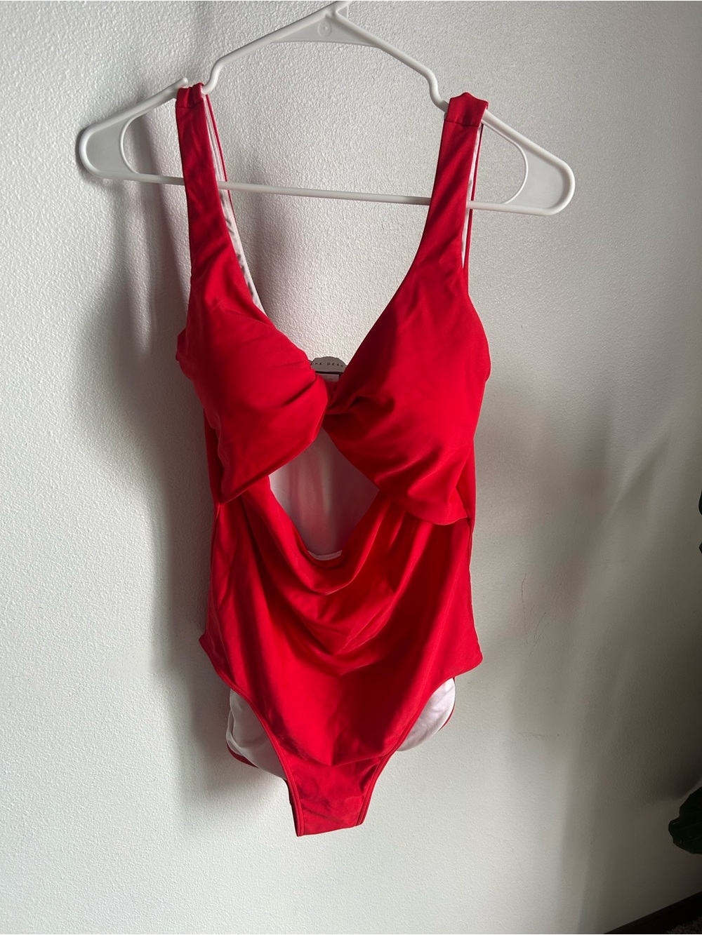 Red Sculpting One-Piece Swimsuit